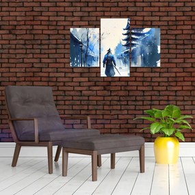 Tablou - Samurai, aquarel (90x60 cm)