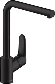 Baterie bucatarie Hansgrohe Focus M41 monocomanda negru mat