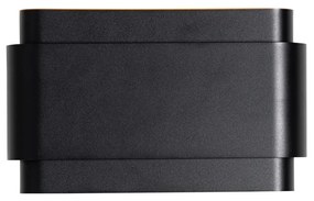 Aplică industrială neagră cu 2 lumini - Coen