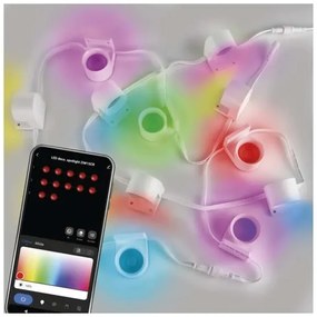 Lanț LED RGBIC+CCT decorativ GoSmart 12xLED/7W/230V 255 cm Wi-Fi Tuya