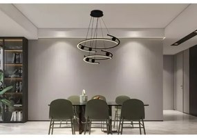 Lustră LED dimabilă pe cablu LED/80W/230V 3000-6500K + telecomandă