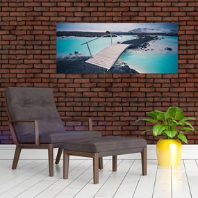 Tablou cu pod din lemn (120x50 cm)