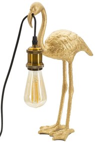 Lampa aurie din polirasina, Soclu E27 Max 40W, 25x11,5x39,5 cm, Flamingo Mauro Ferretti