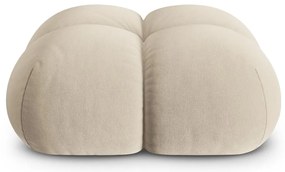 Taburet bej cu tapițerie din catifea Loretto – Cosmopolitan Design