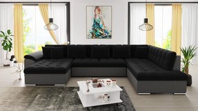 Colțar Talina cu funcție de dormit (Stânga U) (ekoskóra Soft 029 + Kronos 07). 1059427