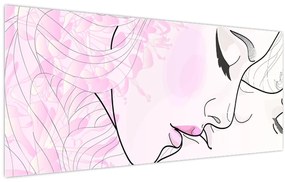 Tablou - Sărutul (120x50 cm)