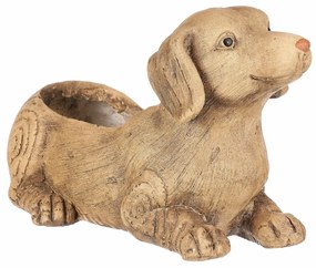 Cutie de flori Dachshund, ceramică MgO, 36 x 17 x21 cm