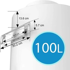 AQUAMARIN Boiler electric 100 l, alb