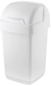 Coș de gunoi Addis Roll Top, 22,5 x 23 x 42,5 cm, alb
