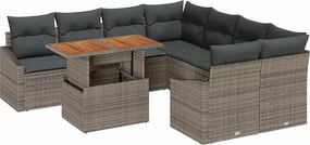 vidaXL Set de masă pentru grădină Manual Gri și Brown 100 x 55 x 73 cm