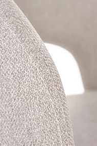Scaun textil K486 bej-alb - H 77 cm
