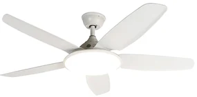 Ventilator de tavan alb 130cm incl. LED Dimmable cu telecomandă - Vifte