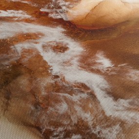 Tablou - Marmură abstract (cu ceas) (90x30 cm)