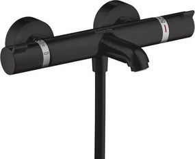 Baterie cada - dus termostatata Hansgrohe Ecostat Comfort negru mat
