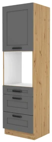 Dulap de bucătărie pentru alimente Lucid 60 DPS 210 3S 1F (Stejar artisan + dustgrey). 1045610