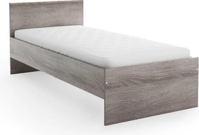 Pat ELISA 90 x 200 cm, stejar trufa Saltele: Saltea Sommera 18 cm, Somiera pat: Fara somiera