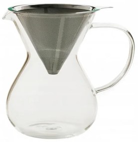 Infusor MPL cafea/ceai, sticla, infusor inox, 11x17 cm, 0.8 litri