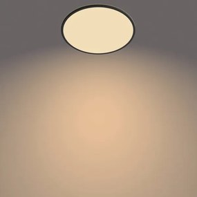 Plafonieră LED dimabilă pentru baie SUPERSLIM LED/15W/230V IP54 negru Philips
