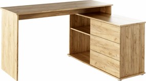 Birou PC universal de colţ, stejar artisan, TERINO