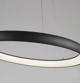 Lustra LED dimabila, design modern Albi negru, 61cm