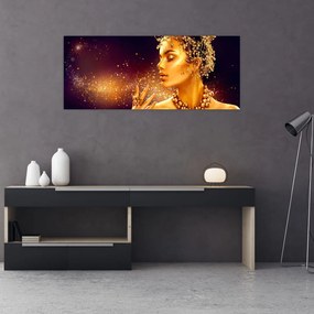 Tablou - Regina de aur (120x50 cm)