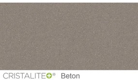 Chiuveta bucatarie Schock Ronda D-100L Cristalite Concrete, granit, reversibila, montare pe blat 65 x 50 cm