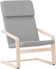 vidaXL Scaun de relaxare, gri deschis, material textil