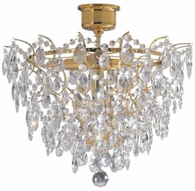 Lustră Markslöjd Rosendal Luxy, 48 cm, auriu