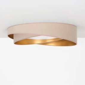 BRILAGI- Plafonieră LED VELVET TWIST LED/24W/230V 4000K Ø 55 cm bej/auriu
