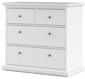 Comodă albă joasă 96x87 cm Paris – Tvilum