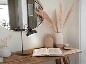 Veioza/Lampa de masa din metal design moderm Irias negru/cupru