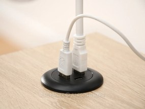 Masă PC Osto 120 (sonoma + alb). 1109831