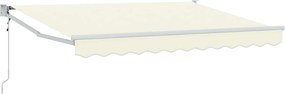 vidaXL Cort electric retractabil Crem 2,5 x 2 m