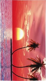 Prosop de plaja XXL cu uscare rapida SERENA colorat 150 x 210 cm, 100% microfibra