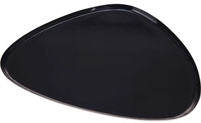 Platou decorativ, 39x28x1.5 cm, metal, auriu/negru