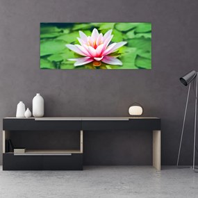 Tablou - Nuferi pe apă (120x50 cm)