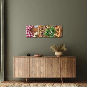 Tablou cu pizza (cu ceas) (90x30 cm)