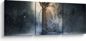 Tablou - Oglindă magică (cu ceas) (90x30 cm)
