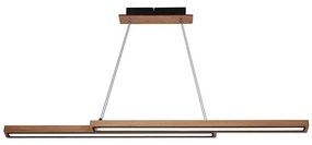 Candelabru LED SENTO suspendat pe cablu, 19W/230V, lemn