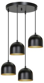 Suspensie Aero 4 Black / White 263/4 Emibig Lighting, Modern, E27, Polonia