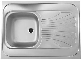 ALVEUS SETA24019 -Chiuvetă de bucătărie CLASSIC+baterie pentru chiuvetă MINTAS 34 cm oțel/negru