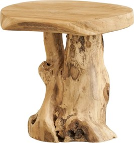 Măsuță auxiliară rotundă din lemn de tec ø 40 cm Palena – House Nordic