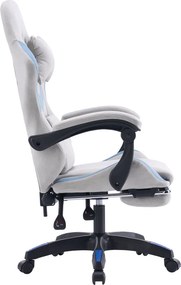Scaun de birou/gaming, gri/albastru, ZODIA