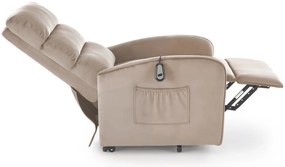Fotoliu Maroni velvet bej H103 cm