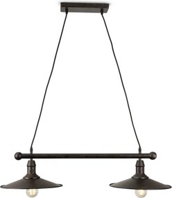 BRILAGI - Lustră suspendată pe cablu FORGE 2xE27/60W/230V maro