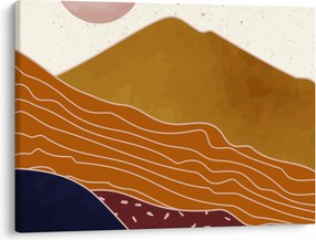 Tablou - Muntele de design Spacefrog N⁰1 (70x50 cm)