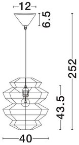 Lustra/Pendul design natural NUA