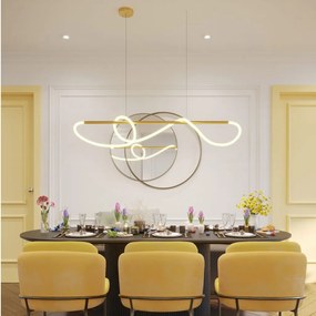 Lustra LED design modern LAGUNA auriu