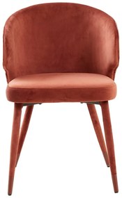 Set de scaune de sufragerie roșu deschis 2 buc. tapițat Kosaka – Light &amp; Living