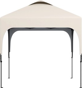 Outsunny Tonelă 2,5 x 2,5 m barnum de grădină Pop-up pliabil înălțime reglabilă Oxford anti-UV50+ cadru oțel sac de transport | Aosom Romania